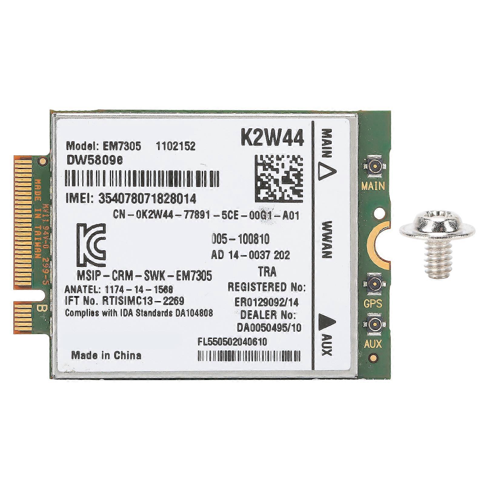 EM7305 4G Module Wireless Network M2 NGFF LTE WWAN Card 52Pin Fit for Dell DW5809e Sierra