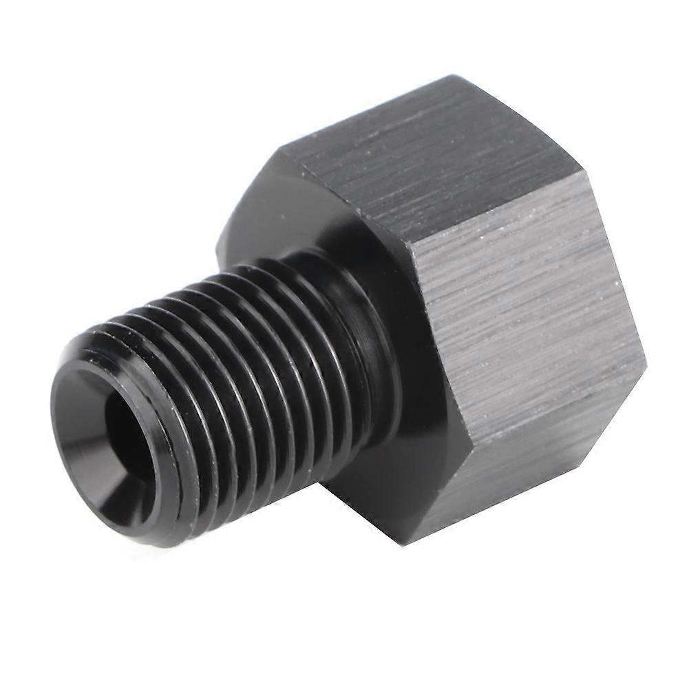 1/8in NPT أنثى إلى M10x1.0 ذكر المخفض مقياس ضغط الزيت استبدال محول أسود