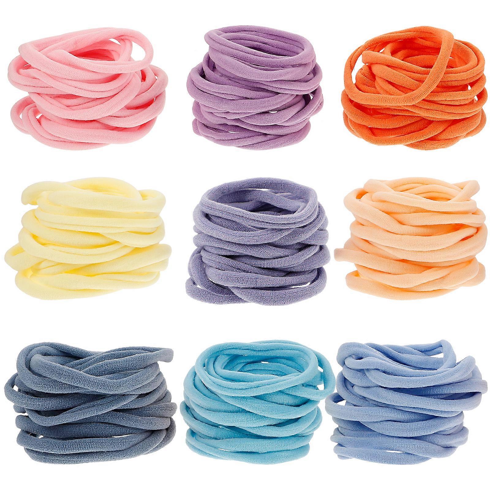 180pcs  Potholder Weaving Loom Loops Multicolored Elastic Loops Bands for DIY