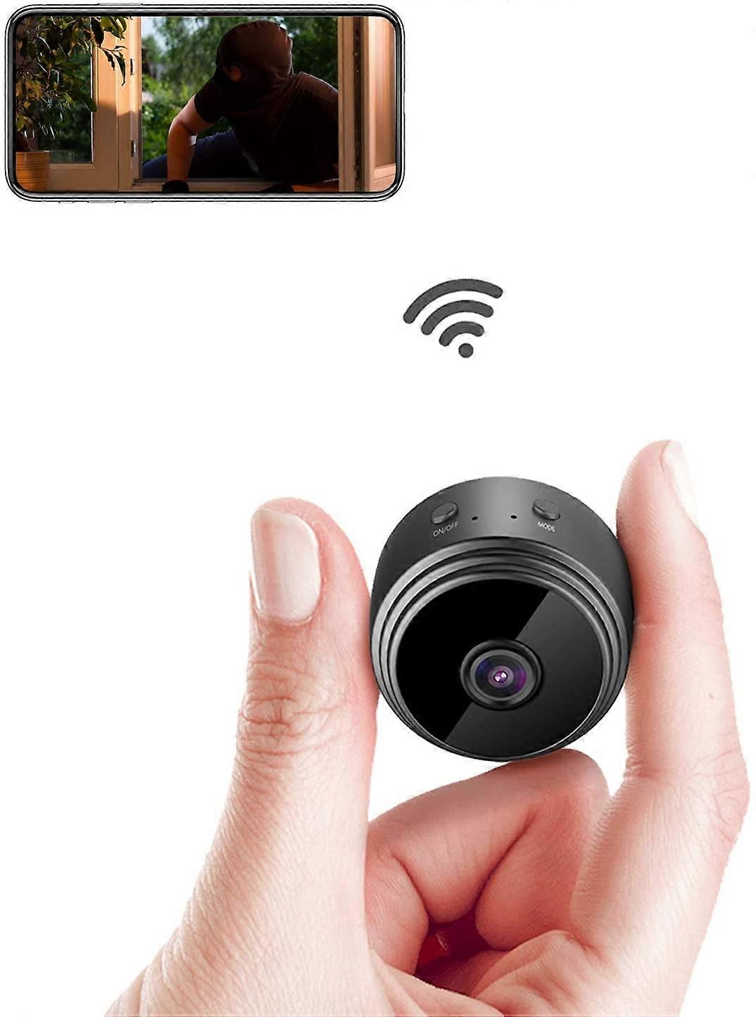 WiFi Mini Camera Ultra Compact Network Camera Wireless IP Camera 1080P with Moti