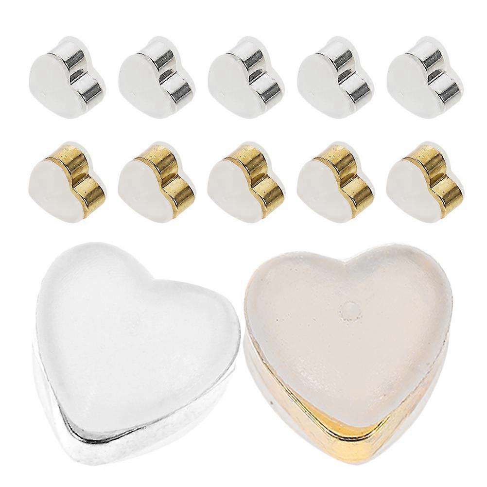 12Pcs Replacement Silicone Earring Backs Delicate Stoppers for Earrings DIY Earring Backs Ear Stud Backs