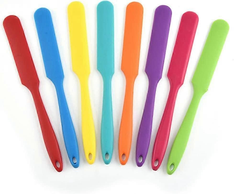 8-Piece Mini Silicone Spatula Set - Multicolored Kitchen Accessories