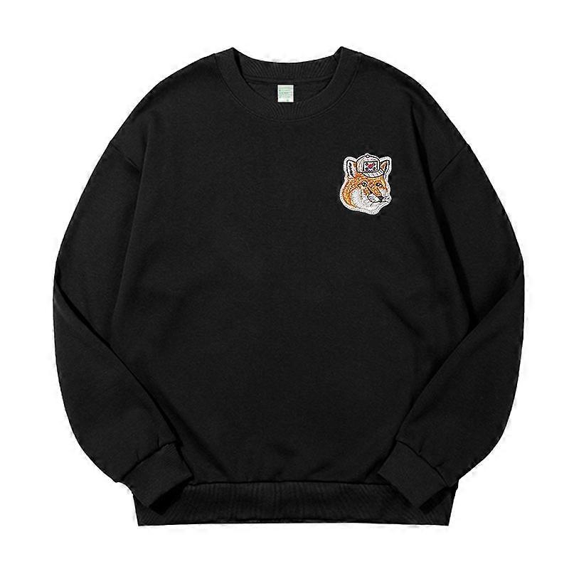 Kpop avec le même paragraphe pull à col rond femmes lâche ins rembourré automne et hiver paragraphe hauts