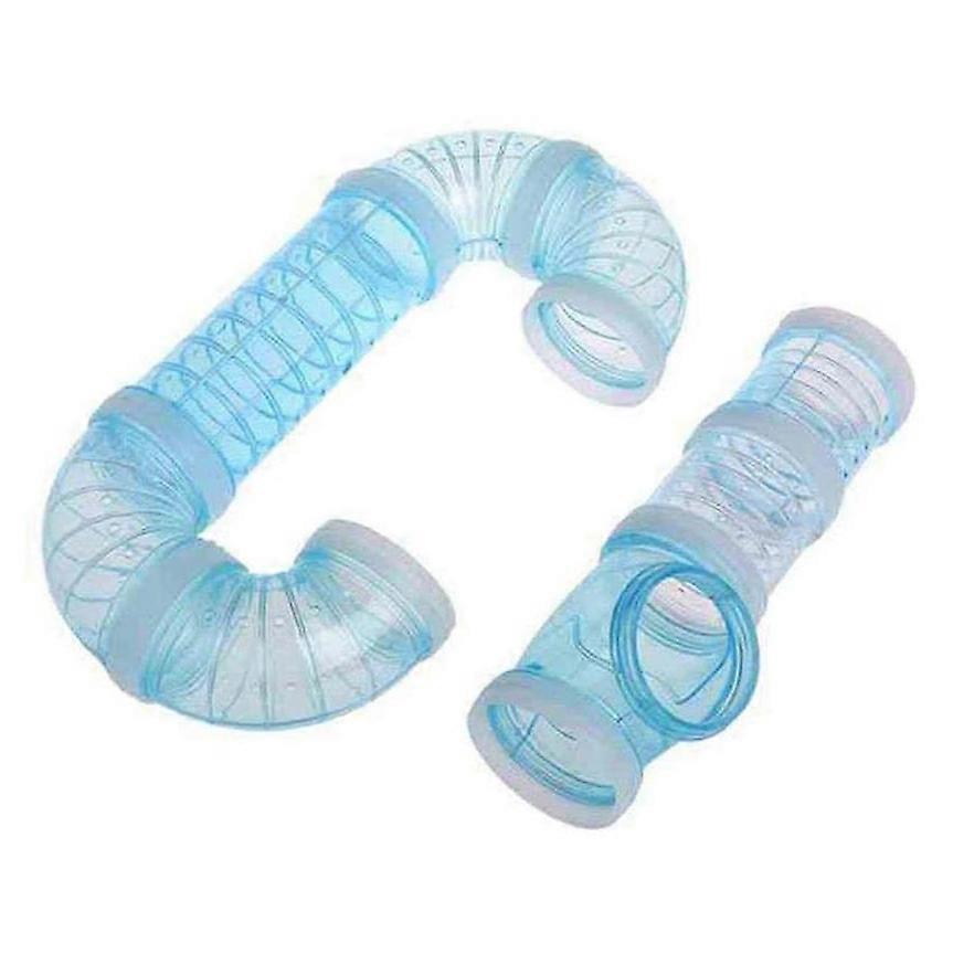 Tubes, External Pipe Set Cage Toys to Expand Space DIY Connection Blue