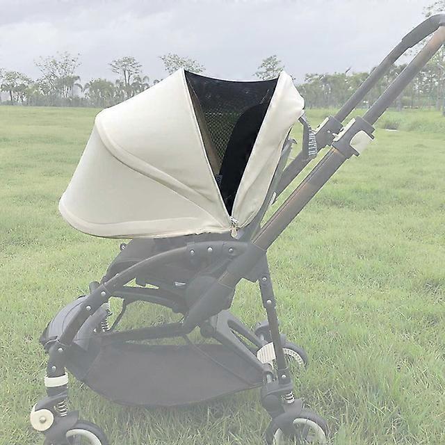 Stroller Sun Canopy Compatible Bugaboo Bee3/5/6 Fox Pushchair Extendable Sunshade Baby Trolley Roof Pram Hood With Mesh Window