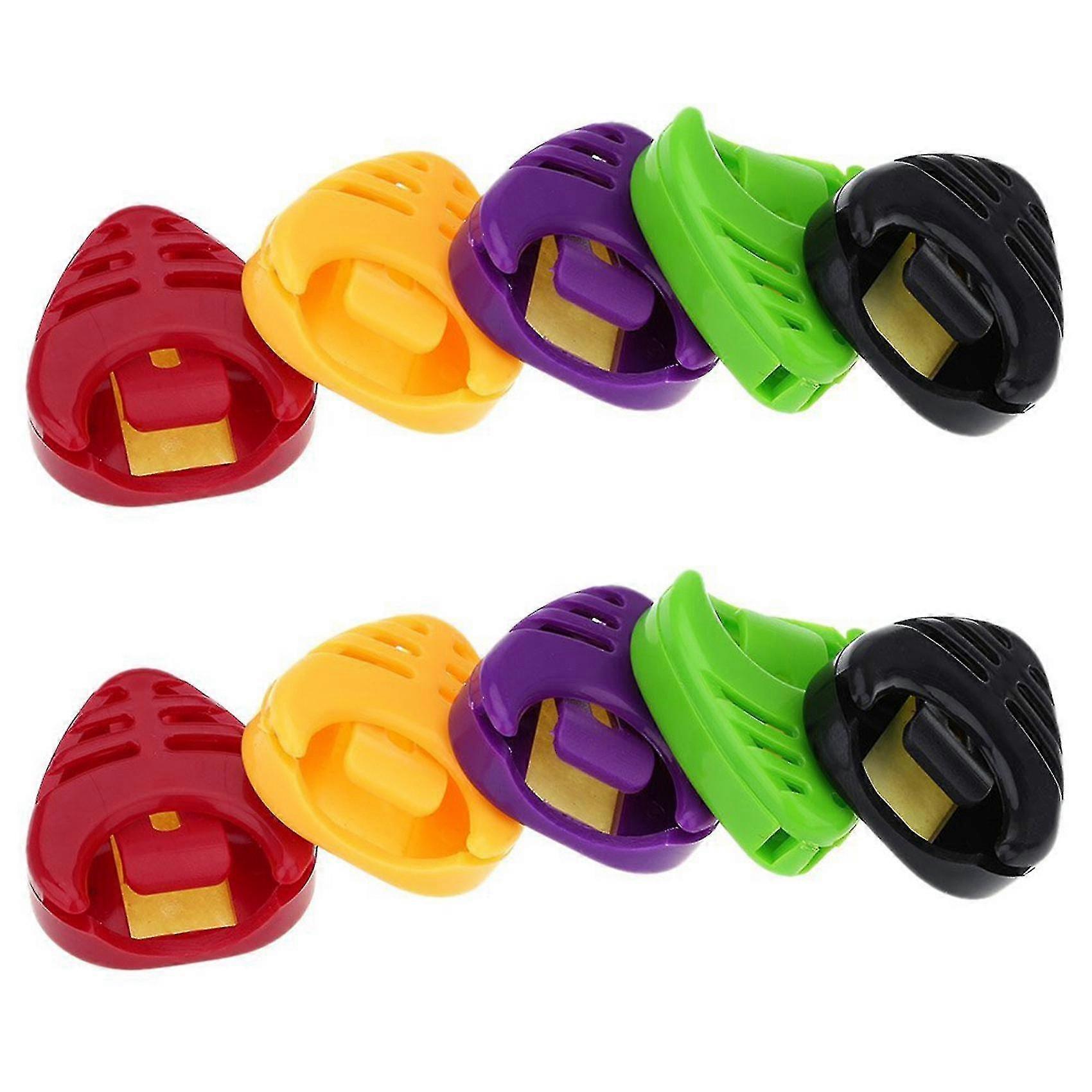 Heart-shaped Guitar Pick Cases 5pcs Sticky And Portable