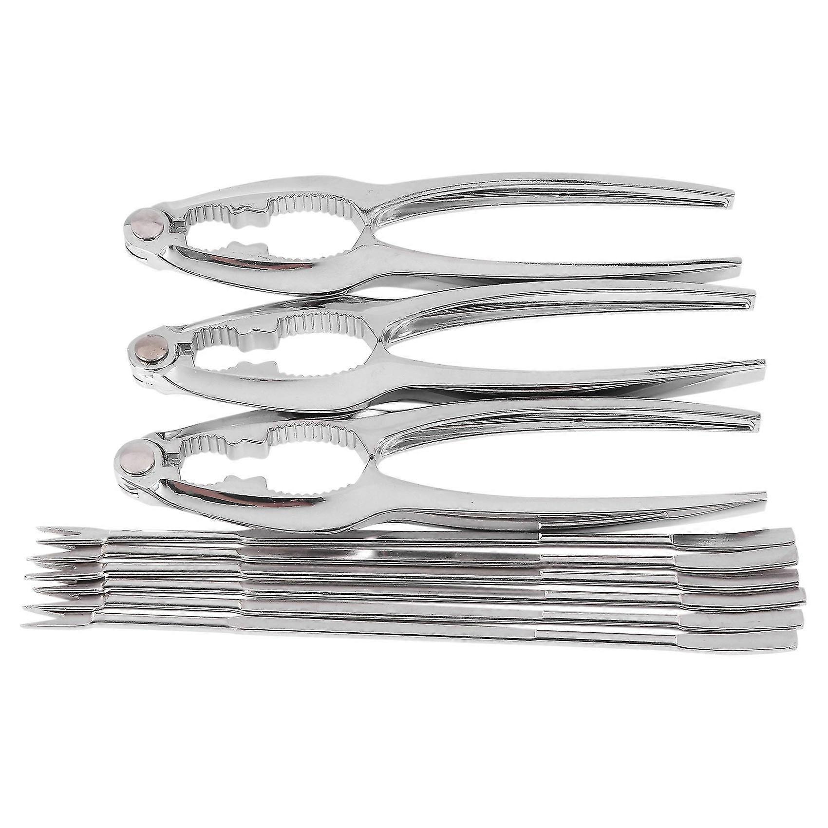 Seafood Crackers Tools Nutcrackers Set, Sheller Kitchen Kits 9 Pack