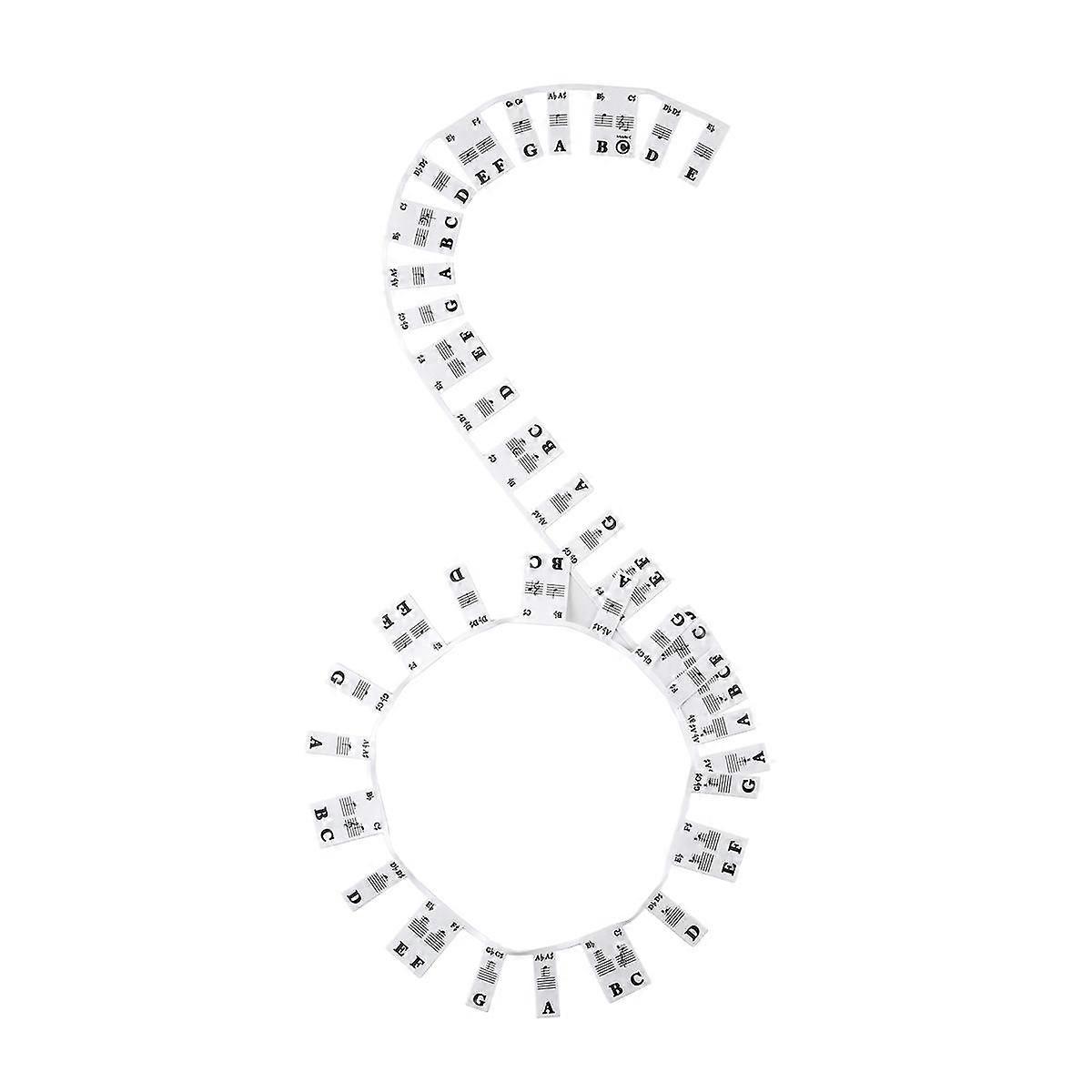 61 Key Removable Piano Keyboard Stickers Stave Notation Note Strip Stickers for Beginners Students