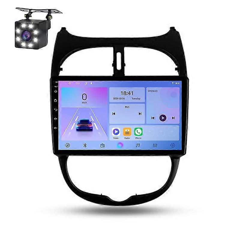 Android Auto Player For Peugeot 206 1998 - 2012 Car Radio Multimedia Wireless Carplay