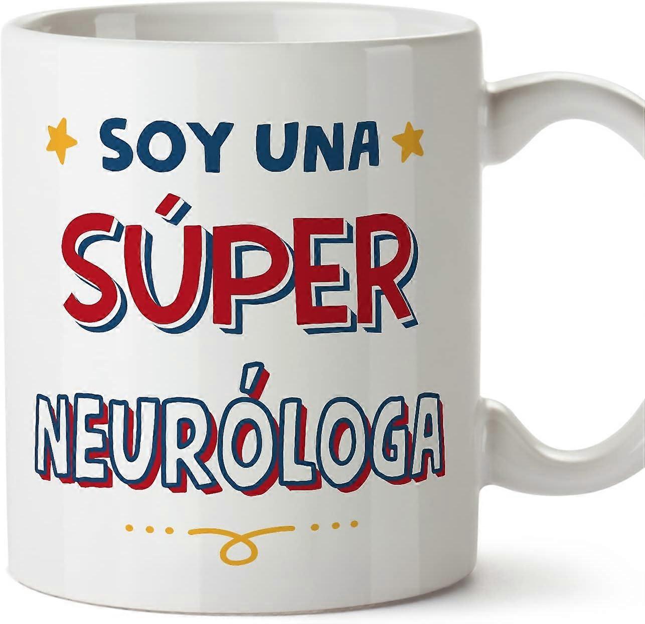 Neurolog Femeie Cană în spaniolă Soy Sper Cadou amuzant pentru colegi Ceramic 11oz Mug