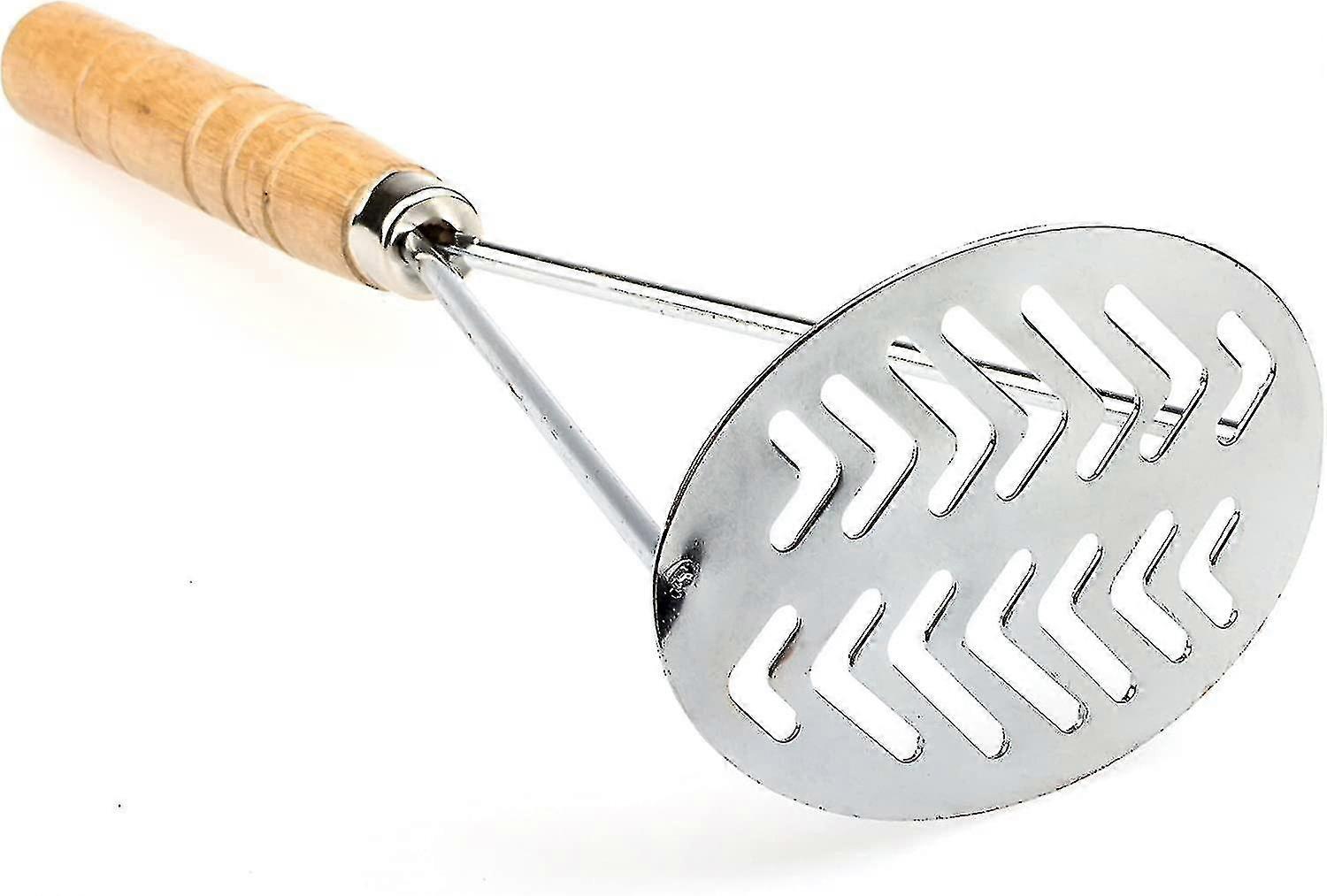 Wooden Handle Potatoes Masher, Metal Potato Masher, Potato Masher Stainless Steel, Sweet Potato Masher[HY]