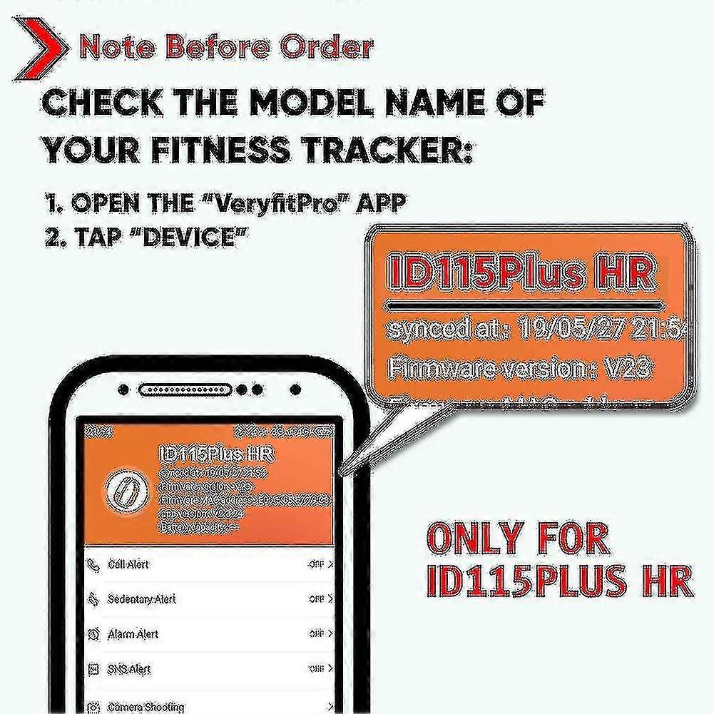 2db Veryfitpro Id115plus HR pótszíj Veryfit Pro id115plus HR Fitness Tracker órához