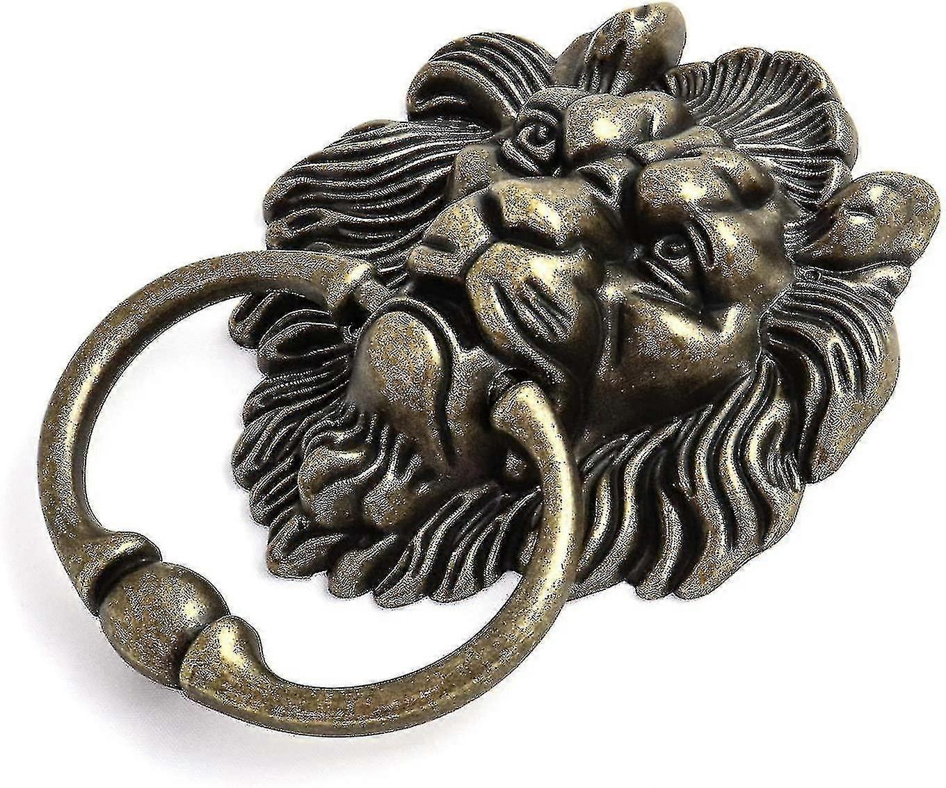 Antique Bronze Lion Door Handle Classical Lion Head Knocker