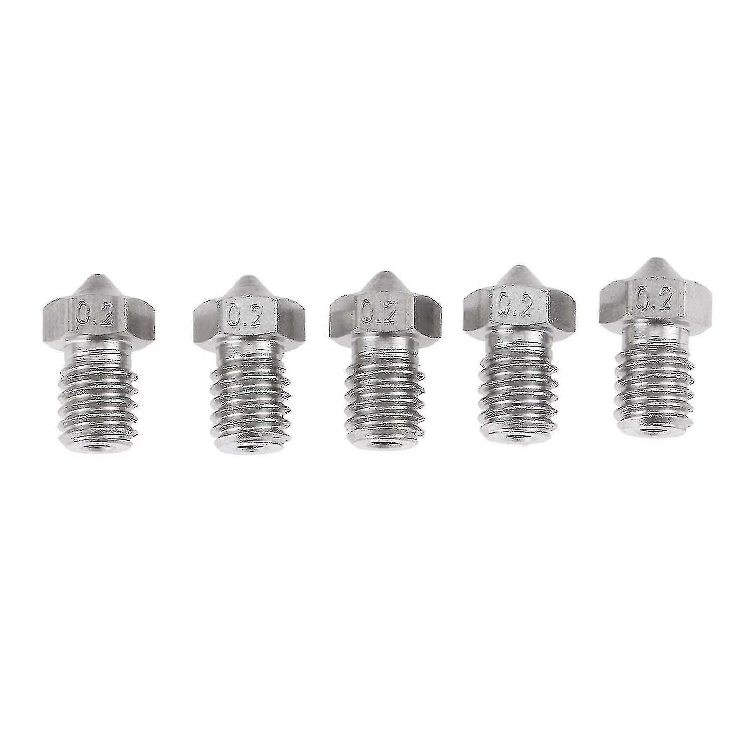 Paquet de 5 buses en acier inoxydable, filetage M6 résistant à l’usure pointu (0,2 mm) -Z