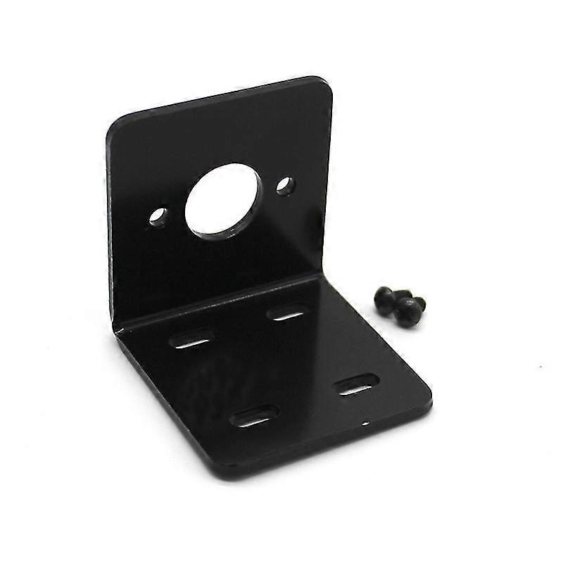 Right Angle Motor Bracket Support Fixed Base For High Hardness Bracket(1pc, Black)