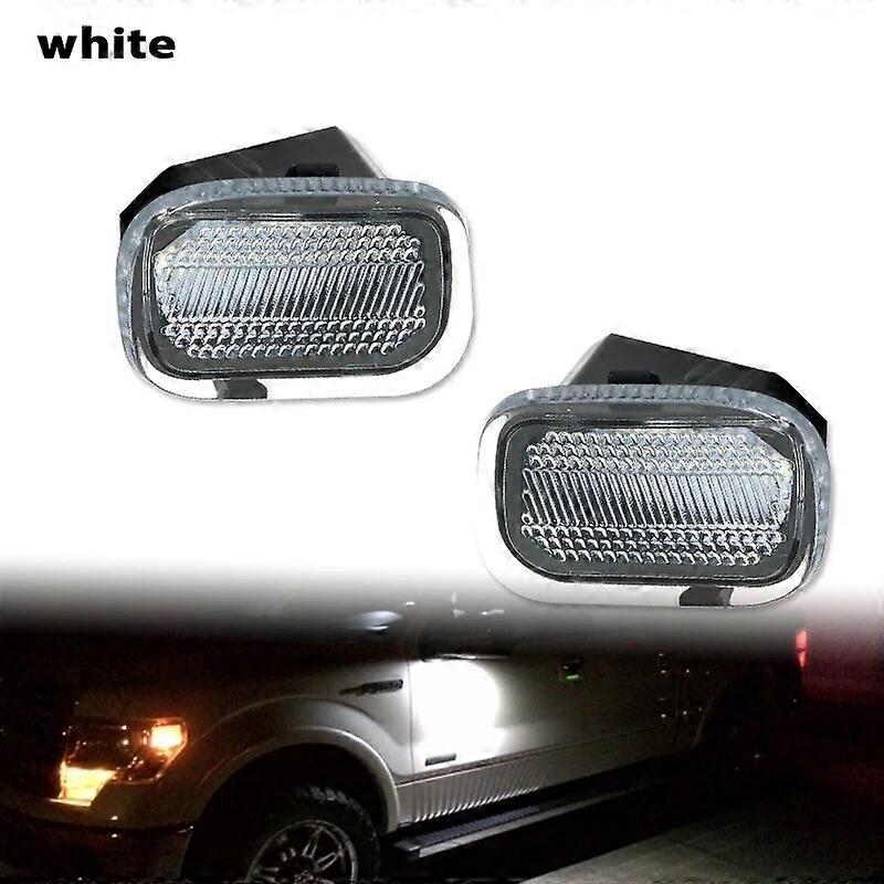 2pc Under Side Mirror Puddle Lights Compatible With For 2017-2022 Ford F-Series F-150 F-250 F-350 F-450 Tow Mirror Puddle Lights