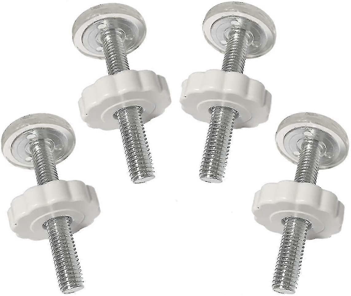 4個圧力ベビーゲートねじ付きスピンドルロッドウォークスルーゲートアクセサリースクリューボルトキットフィッティング6905857676726