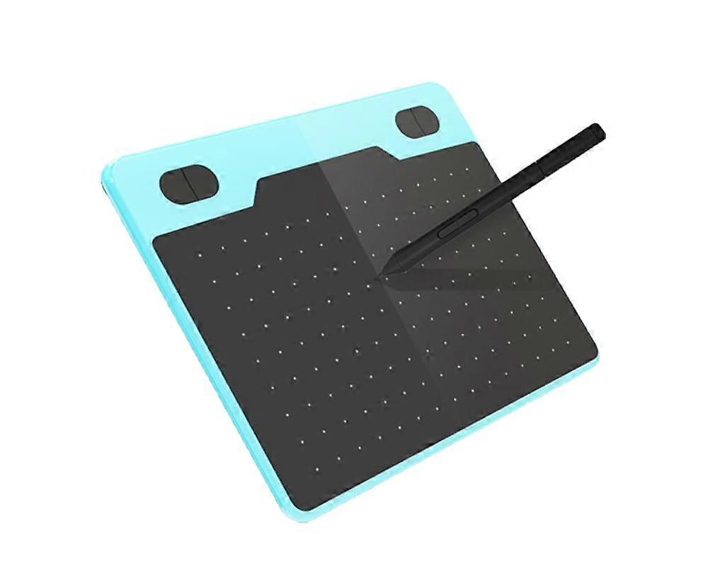 Mobile Phone Graphic Tablet Compact Compatible Light Digital Drawing Board for Windows for Mac OS - Blue