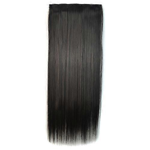 2# One-piece Seamless Five-clip Wig Long Straight Wig Piece