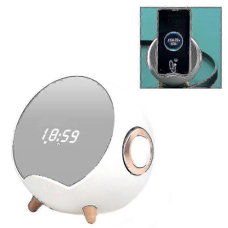Multifunctional Wireless Charger Smart Bluetooth Speaker Phone Stand Clock Alarm Clock