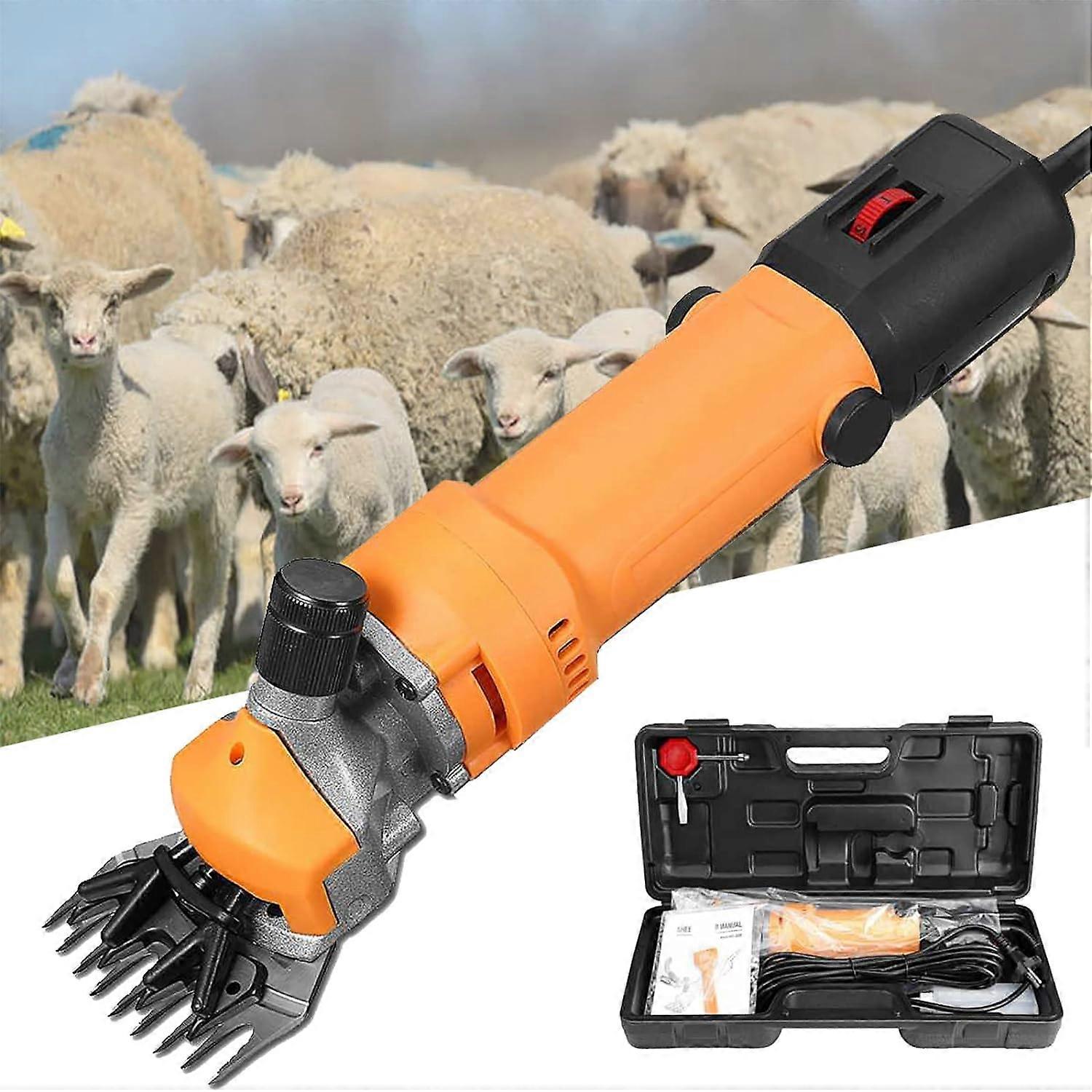 690W Professional Sheep Shear, 2400R/Min Powerful Electric Sheep Clipper, Sheep Shearing Machine with Toolbox, Goat Horse Clipper Machine