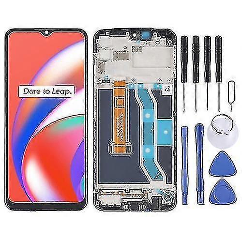 Replacement Lcd Screen And Digitizer Full Assembly With Frame Compatible With Oppo Realme C12 Rmx2189