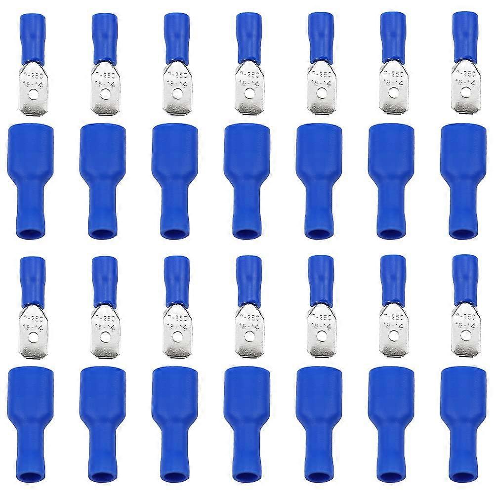 Cable Lugs flat plug blue flat sleeve blue