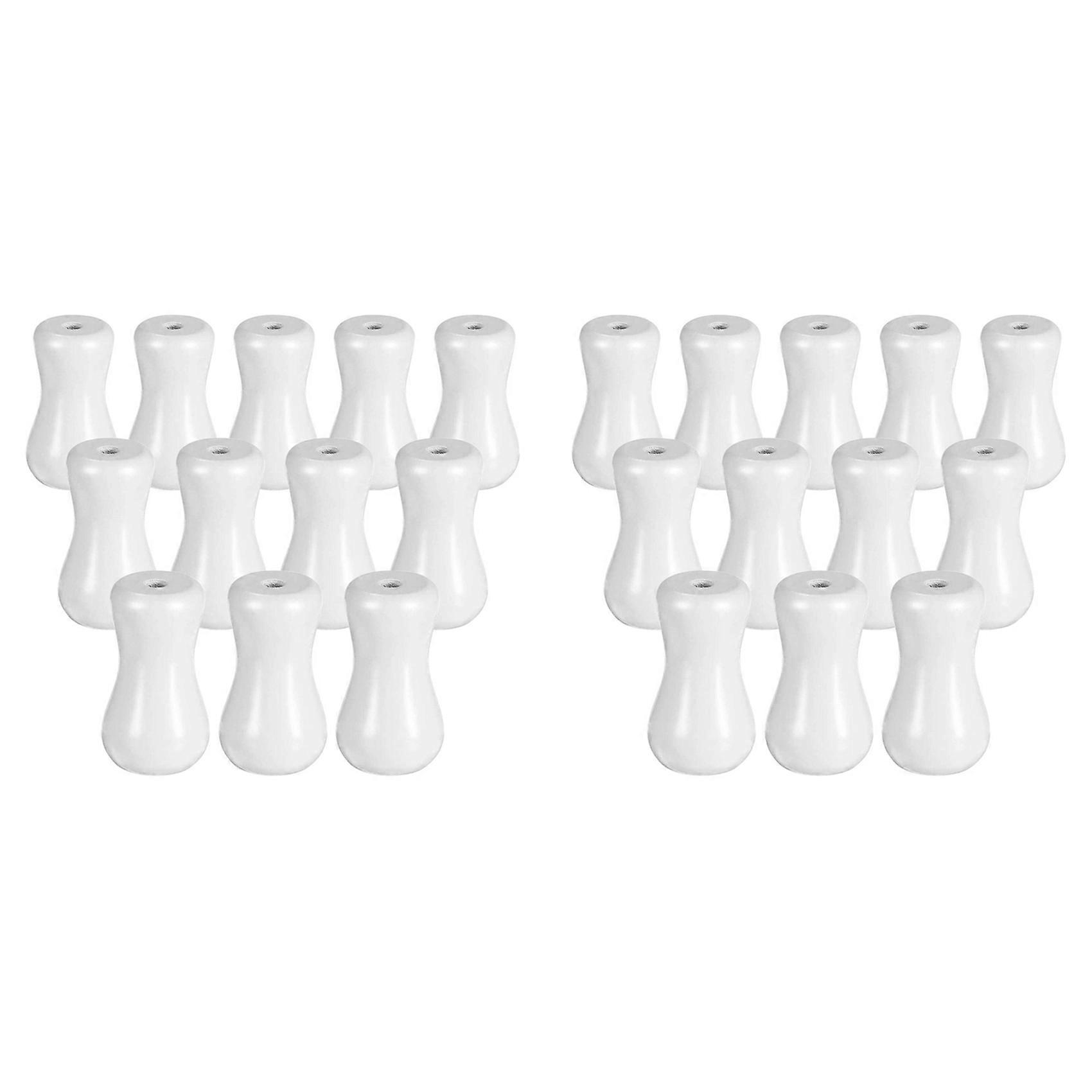 24 Pack Window Blind Wood Cord Knobs Wooden Hanging Ball Blind Small Pendants Drops Pull End for Bl