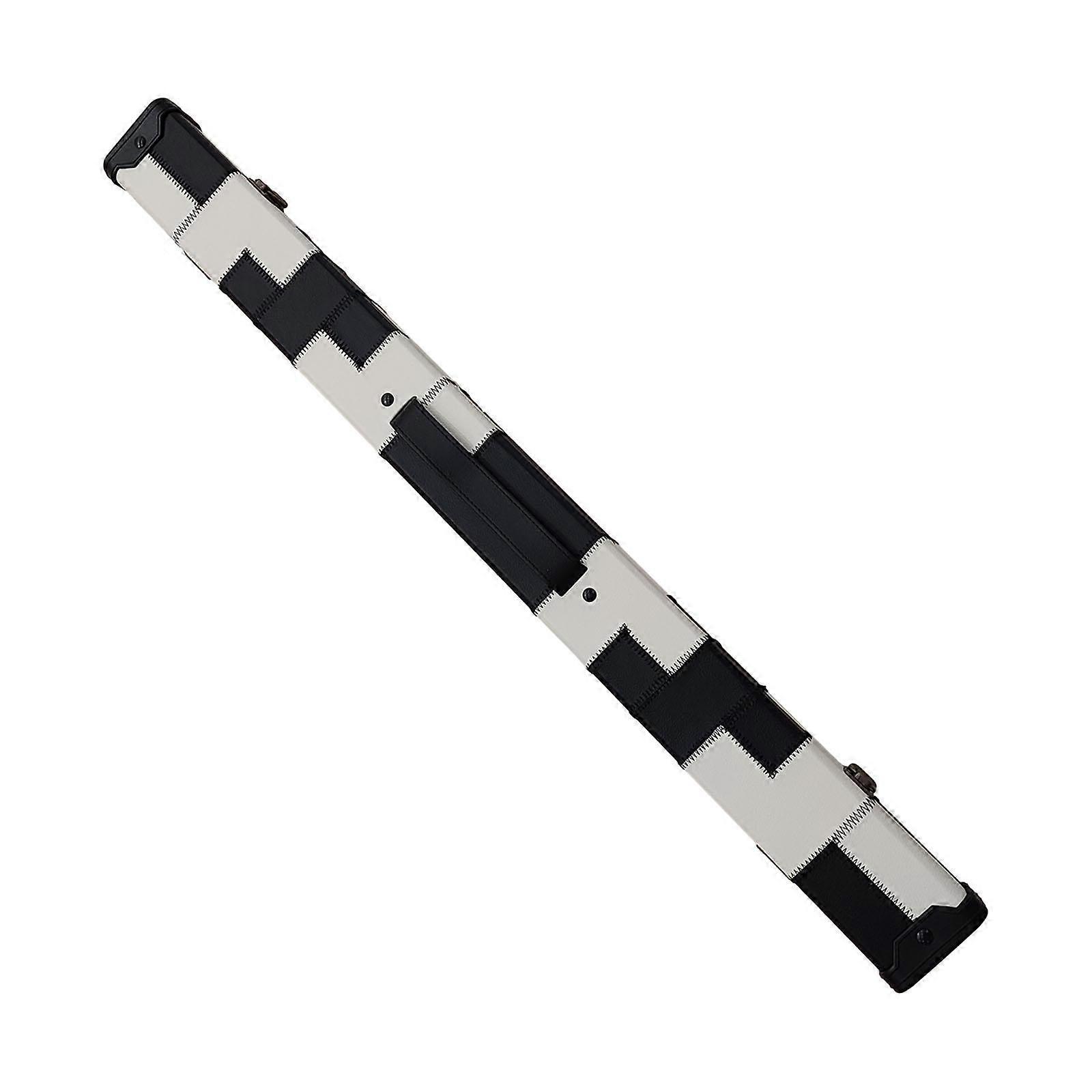 Pool Queue Koffer PU Leder Reise Snooker Billard Pool Queue Stick Tragetasche Blau Weiß