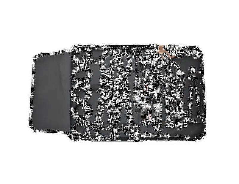 16pcsガーデン盆栽ツールセットカーボンスチールキットカッターはさみナイロンケース付き