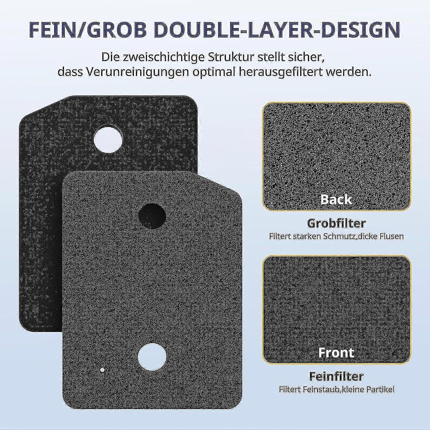Set Di 4 Filtri Per Asciugatrice Miele T1 9164761 Ricambio Per Asciugatrice Miele 207 X 157 X 30 Mm Accessorio Filtro Spugna Fine E Grosso Per Asciugatrice 92321822