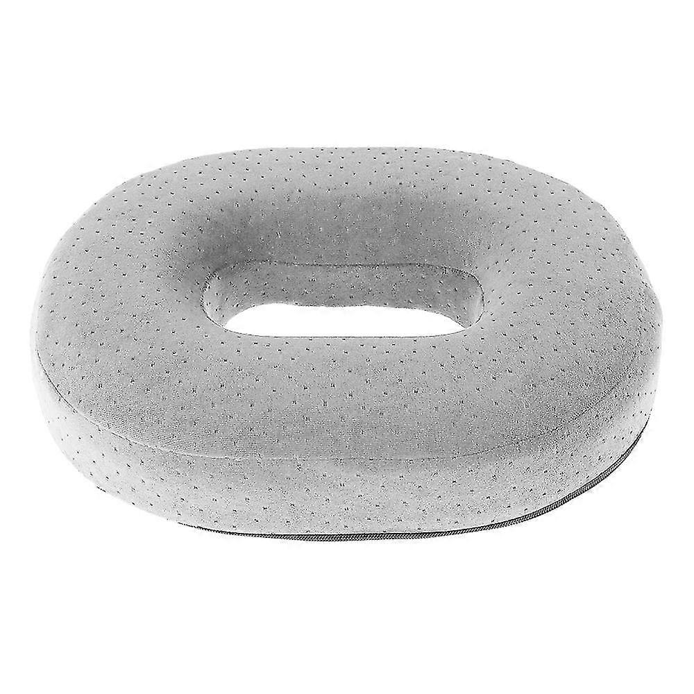 Memory Foam Ring Tyyny Hemorrhoid Hollow Tyyny-harmaa
