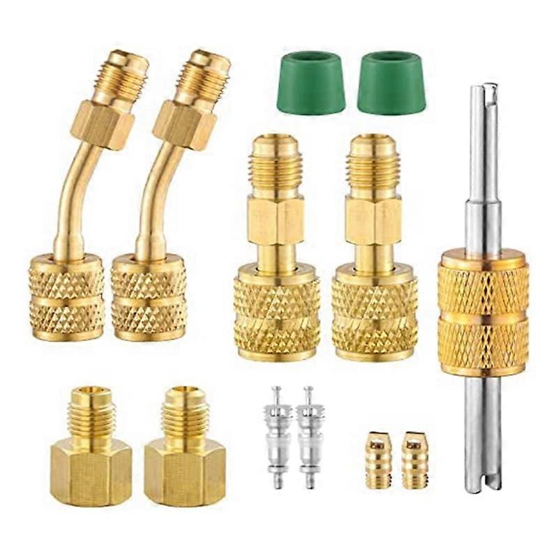 R410A Mini Split Adapters Pièces de rechange Connecteur de port de charge R410A avec 5/16 pouces femelle à 1/4 pouce mâle pour système CVC