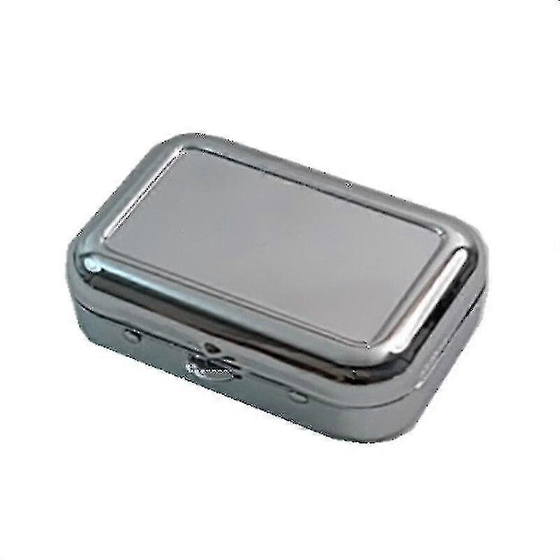 bærbar firkantet askebeger utendørs reise mini askebrett med lokk rustfritt stål forseglet