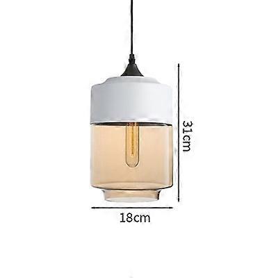 IWHD Nordic Modern LED μενταγιόν φώτα κοu'φώματα υπνοδωμάτιο τραπεζαρία σαλόνι φως ξύλο χρώμα γυαλί κρέμεται λάμπα Luminaria