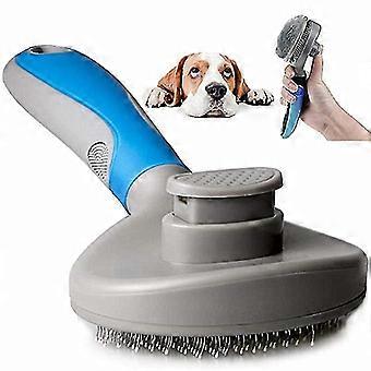 Dog And Cat Brush,self-cleaning Pet Hair Comb Brush Retractable Grooming Comb One-click Hair Removal