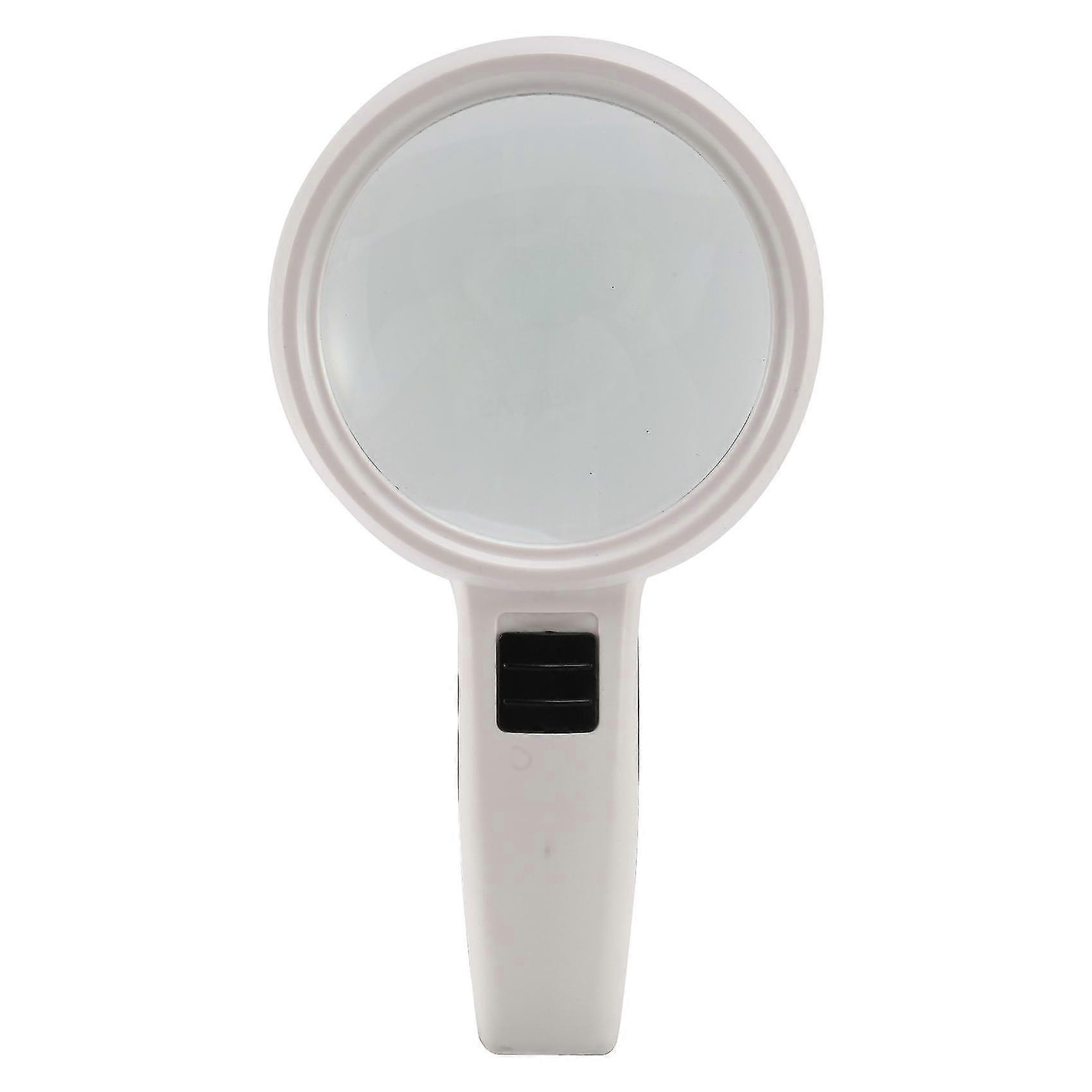 Handheld Magnifying Glass 30x Double Layer 110mm Illuminated Reading Magnifying Glass With Led Ligh