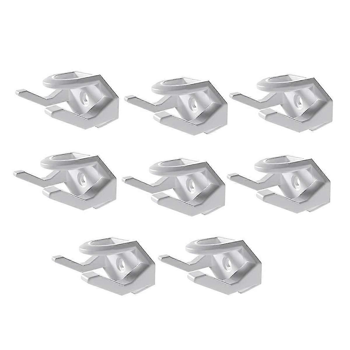 8pcs Hat Hooks For Wall Hat Rack For Baseball Cap Hat Display Hat Hangers For Wall White