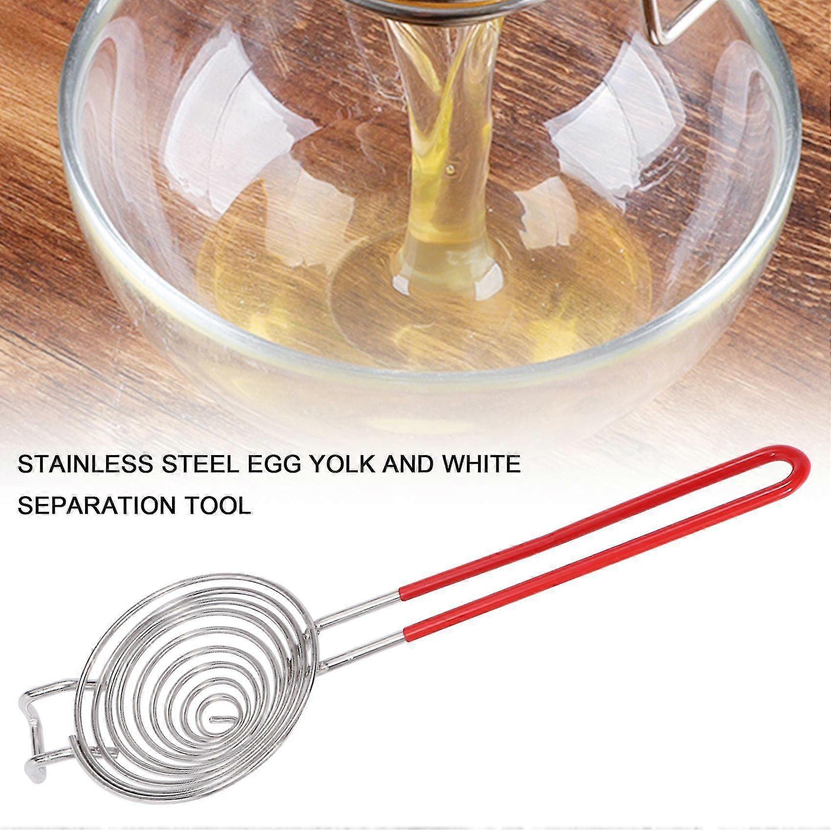 Egg Separator, Stainless Steel Egg Yolk White Separating Tool,2 Pieces