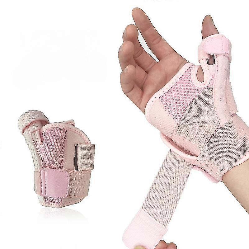 Attelle de soutien du pouce et du poignet, attelle de pouce réglable avec support flexible pour le pouce, l'inconfort et la fatigue du pouce et de la main, convient à la main droite et à la main gauche.
