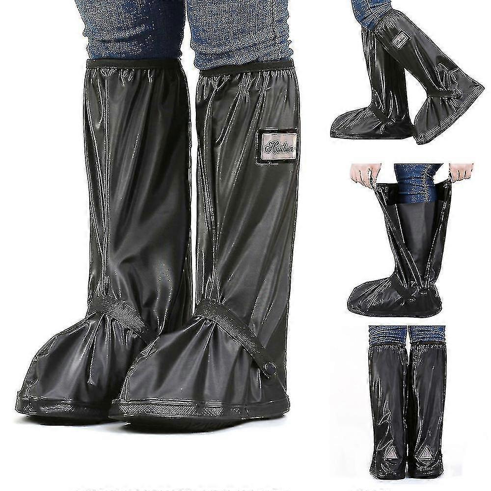Foldable Reusable Men's Non Slip Waterproof Rain Boot Shoes Covers