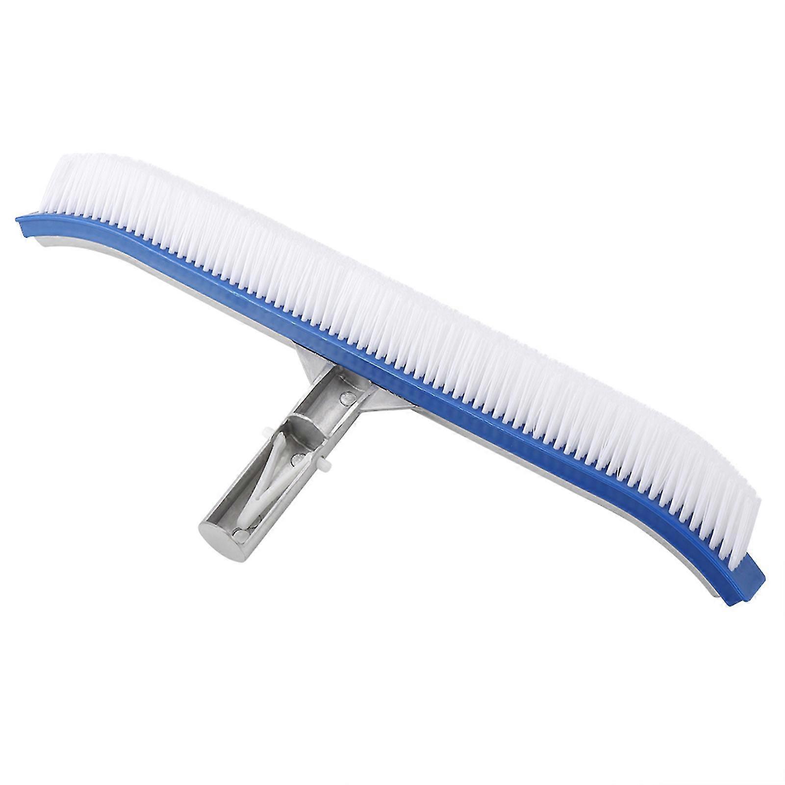 Swimming Pool Wall Brush - 18in Aluminum Handle for High-Efficiency Cleaning in Spas and Hot Tubs