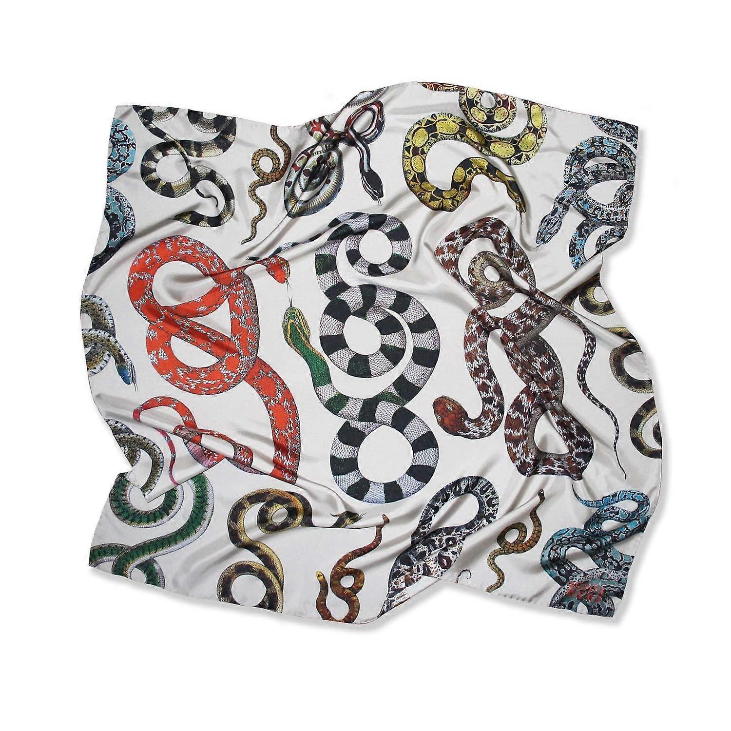 Serpenti Silk Scarf By Silviya Neri