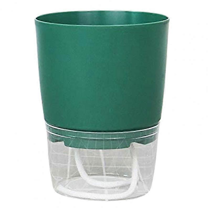 Green Automatic Watering Flower Pot Corrosion Resistant PP Succulent Plant Pot Reusable Double Layer Plants Basket Garden Supplies