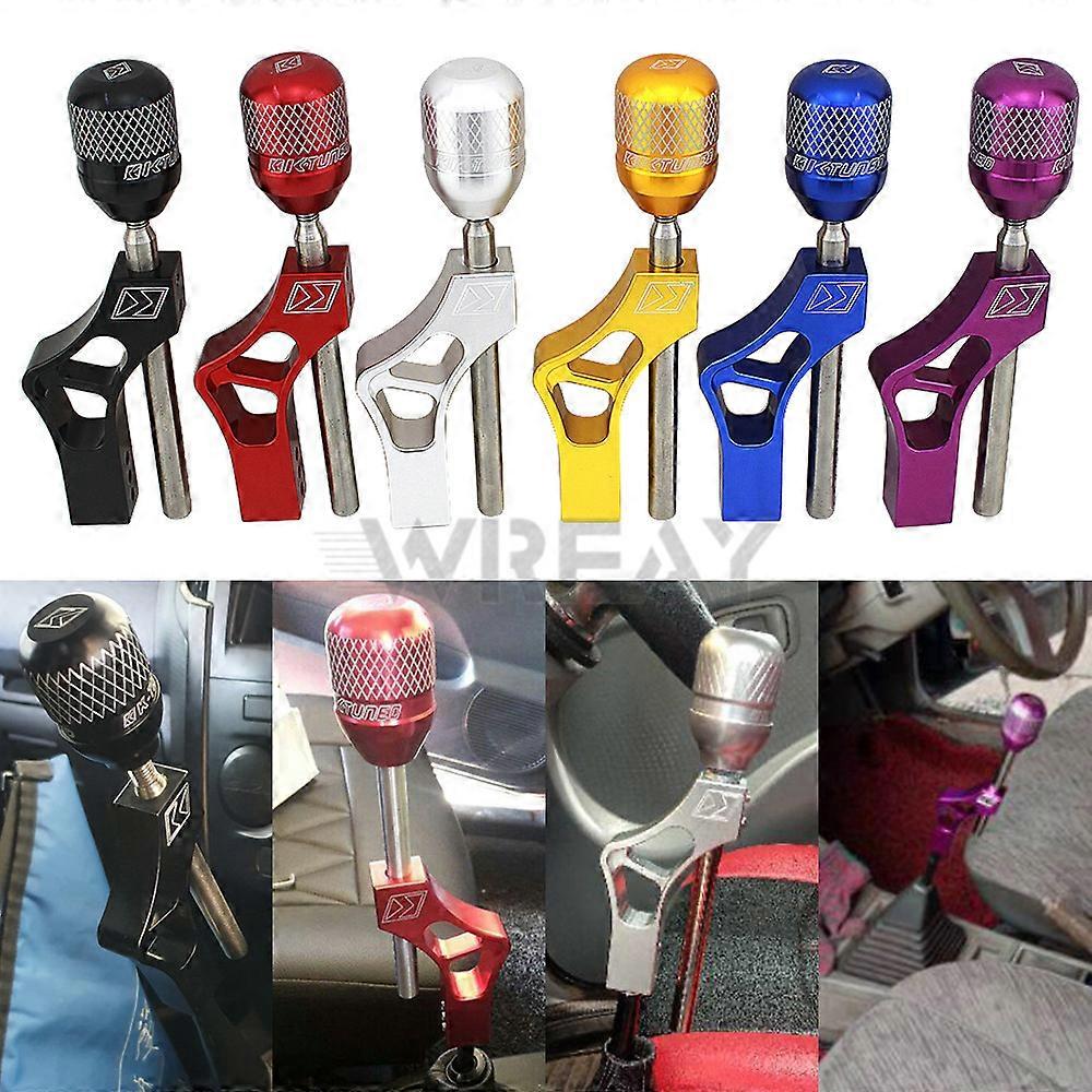 Car Shift Knob Extender Fit Manual Lever Gear Shifter Extension Aluminum Adjustable Height