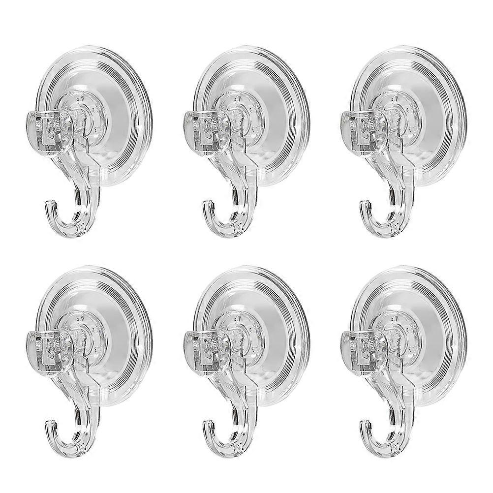 6 Pcs Suction Cup Hangers Windows Suction Hooks Glass Window Glass Hooks Hat Rack Suction Utility Hooks