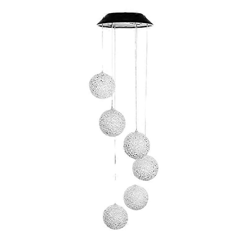 Solar Wind Chimes, Color Changing Ball Wind Chimes Gifts for Mom, Suitable for Garden, Patio, Outdoor Decoration