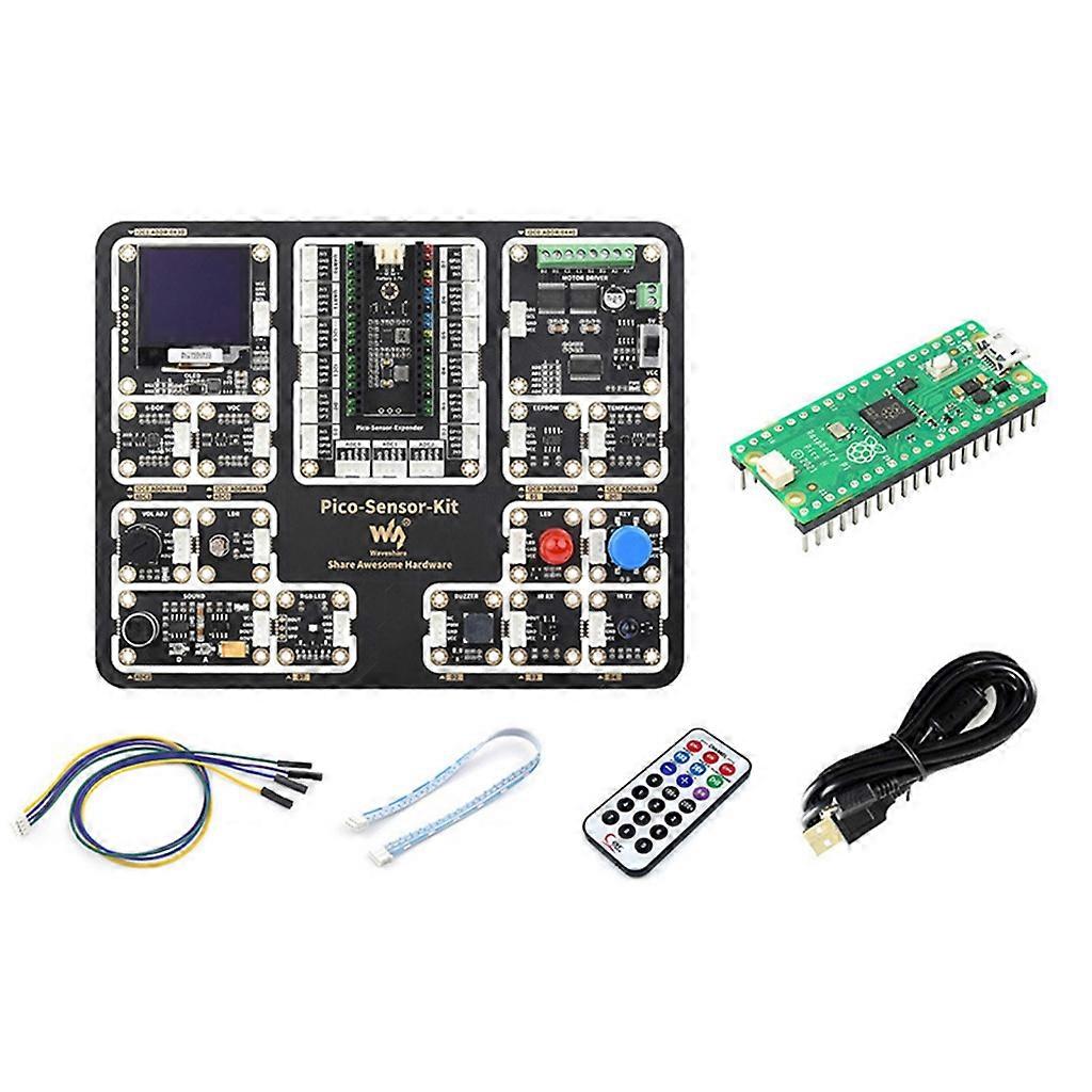 dla Raspberry Pi Pico Zestaw czujników poziomu podstawowego All-in-One Pico-Sensor-Kit-B