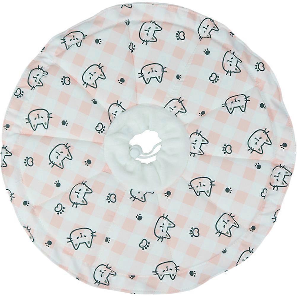 Cat Cone Collar Cat Dog Recovery Collar Decorative Cat Cone Collar Adjustable After Surgery Cat Collar