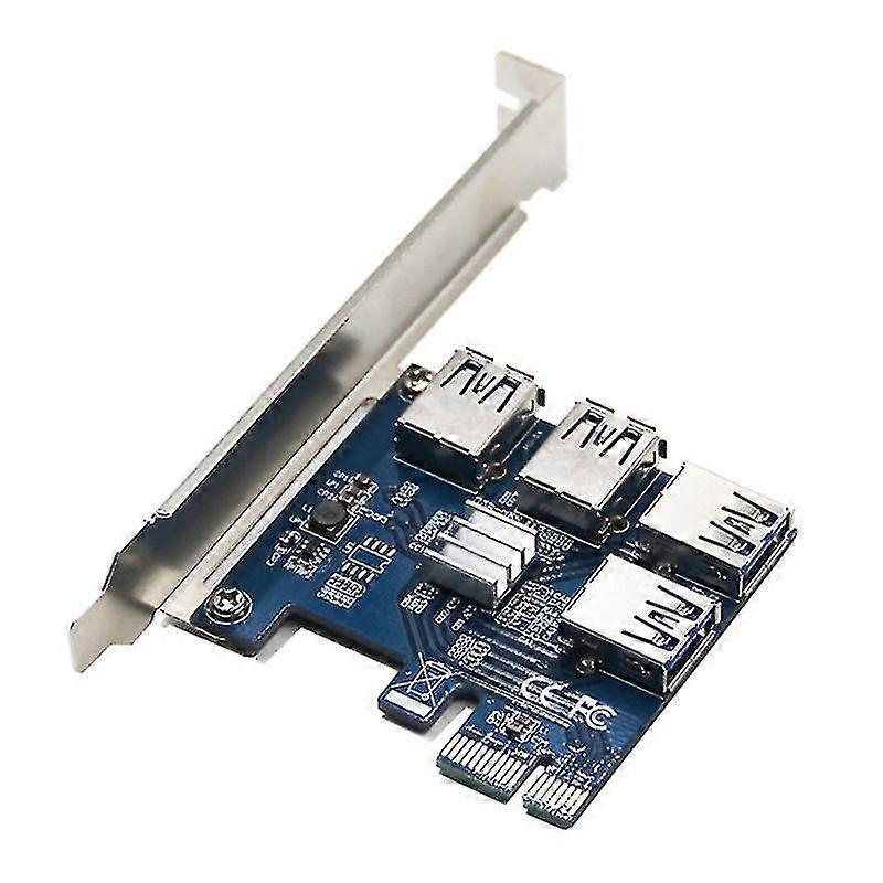 Pci-e Riser Board 1 To 4 Gpu Extender Riser Card Usb 3.0 Gpu Adapter 16x Slots